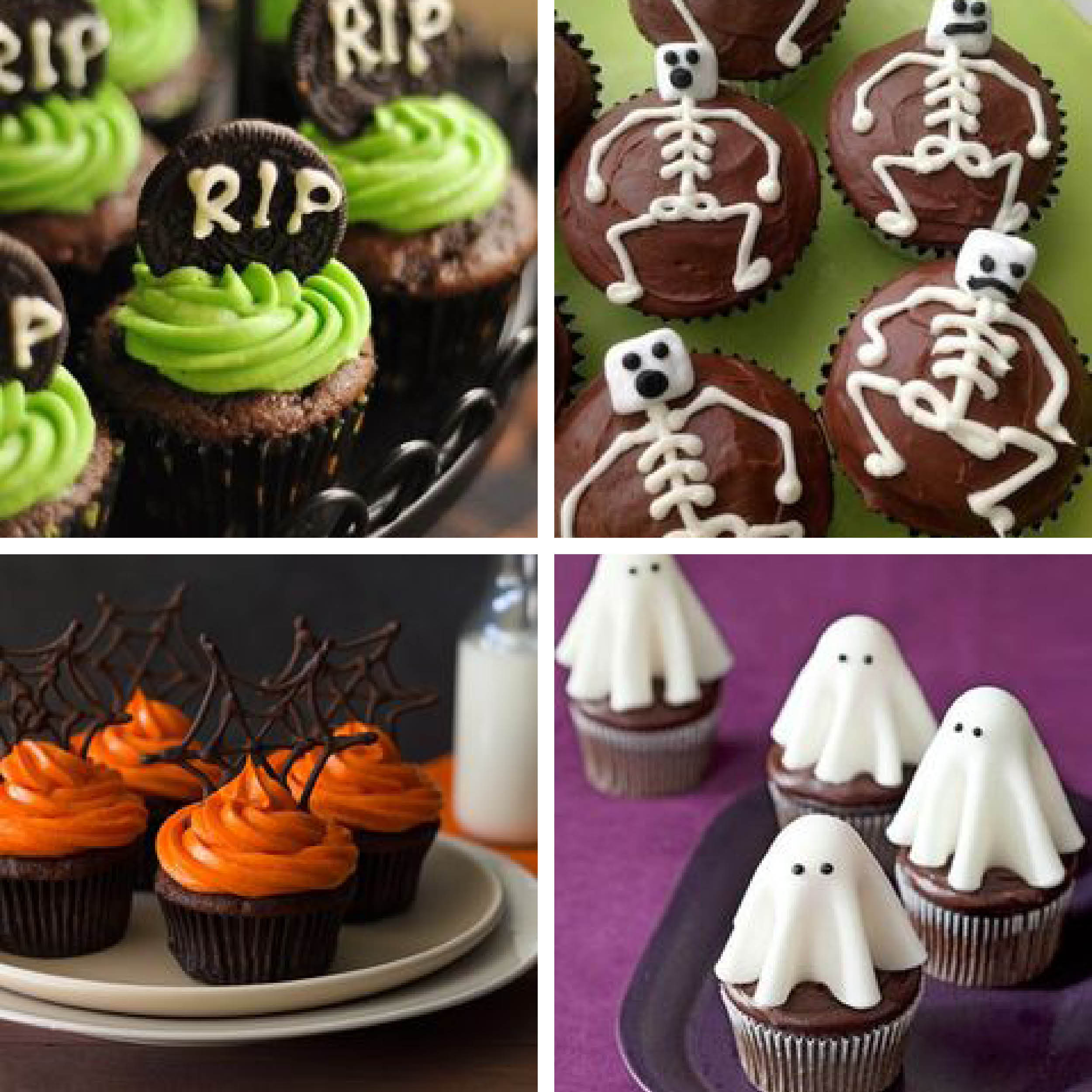 Cupcakes perfectos para Halloween.